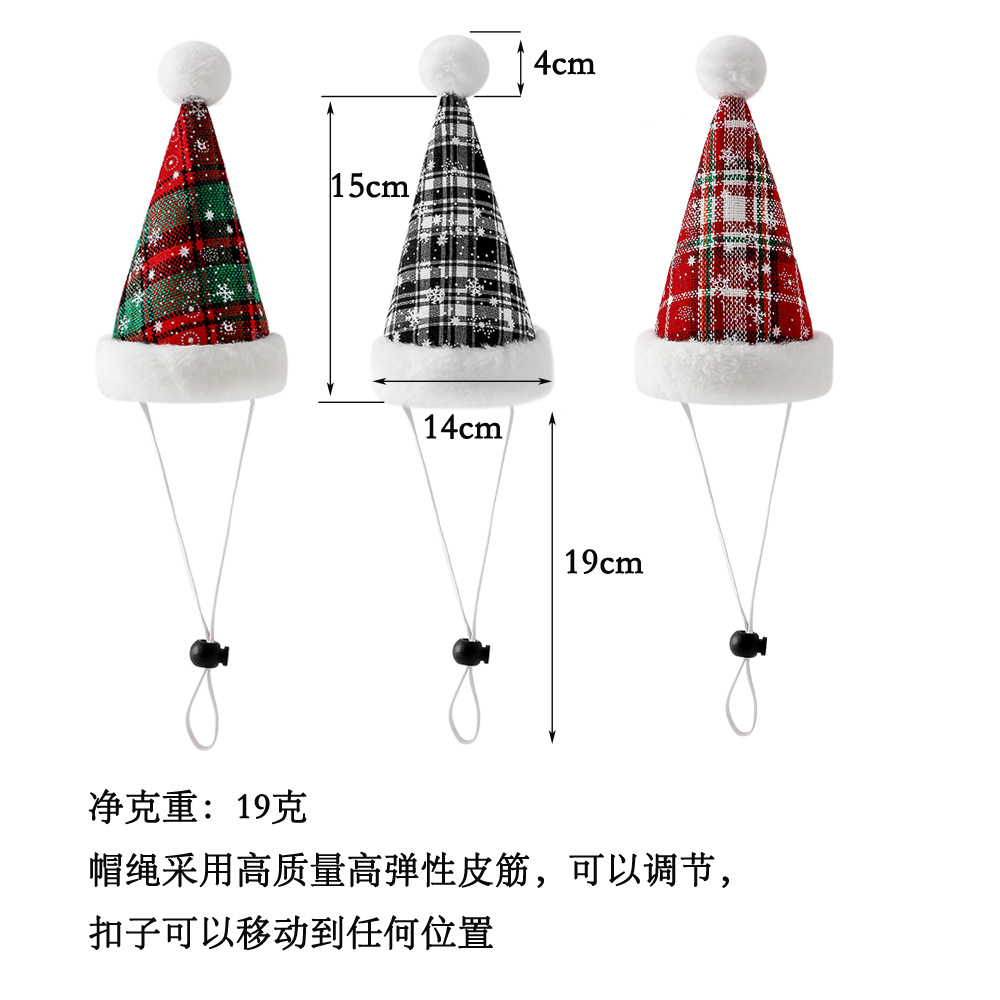 Ventas transfronterizas de nuevos fabricantes de perros de Navidad collar sombrero de copo de nieve corbata de perros productos de mascotas