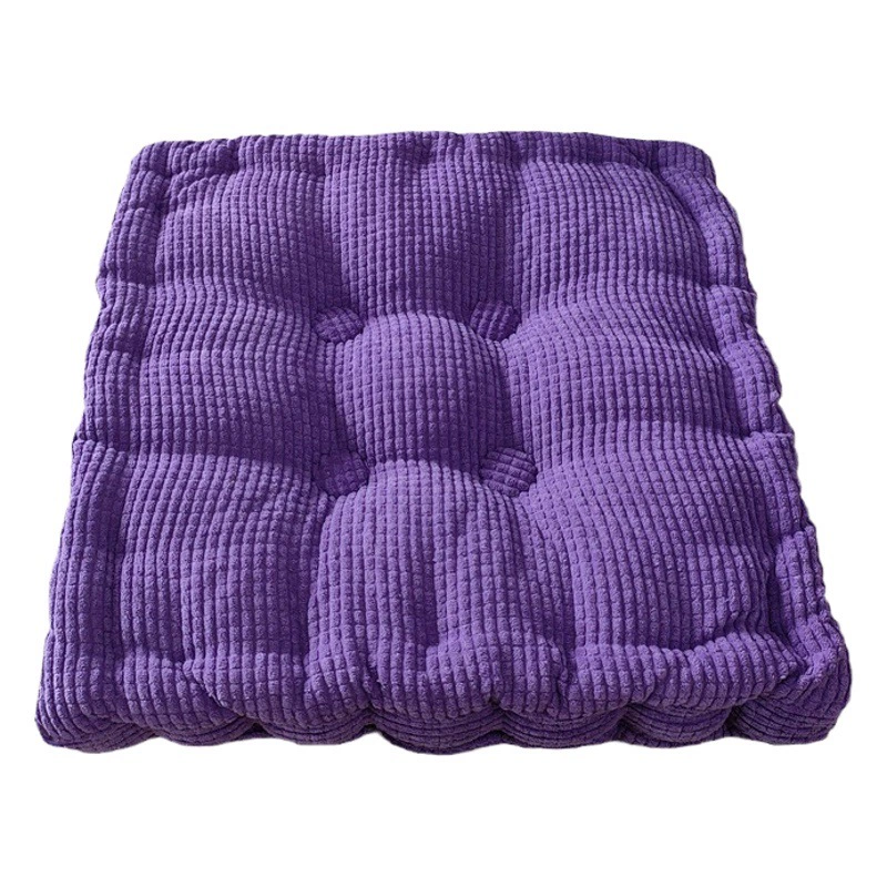 Фабрика сплошной цвет Вельветовая подушка из кукурузного зерна оптом многоцветная японская квадратная круглая подушка для стула подушка для студенческого стула