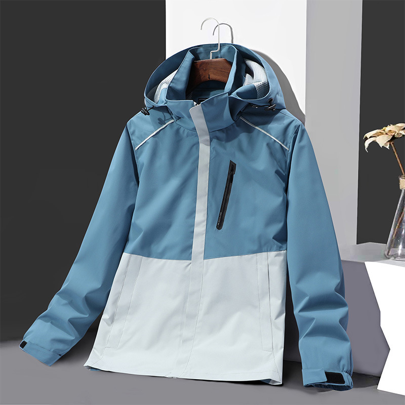 Shengtianlong Jacket Men's Outdoor Sports Windproof Waterproof Mountaineering Couple Jacket Color Matching Women's One Piece Dropshipping