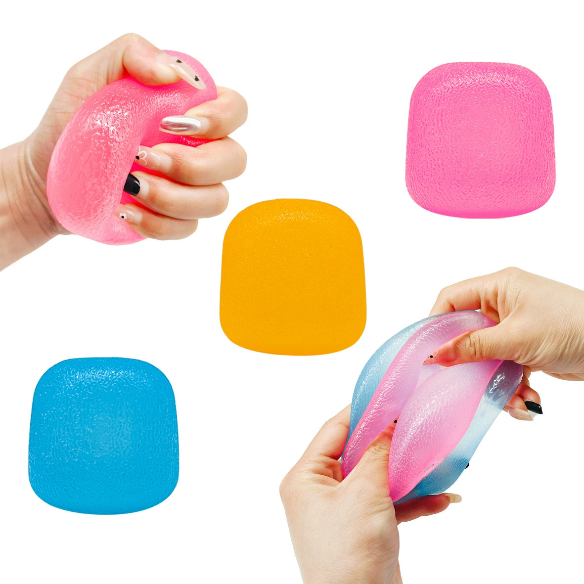 Cross-border light-changing cylindrical maltose squeeze ball maltose decompression toy