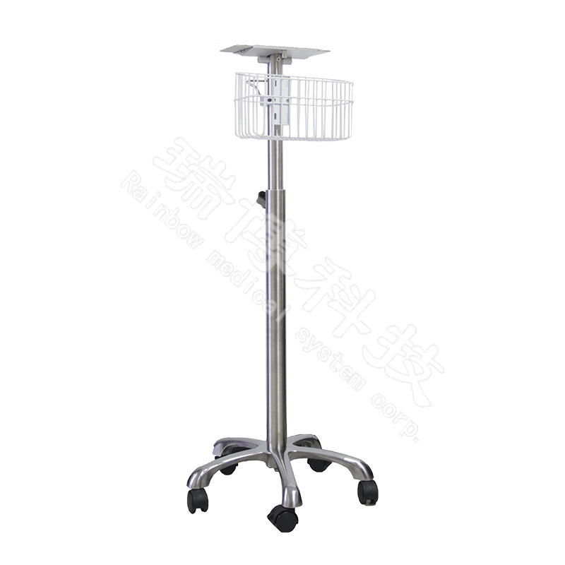 瑞博监护仪专用移动推车支架手推台车轻巧型设备