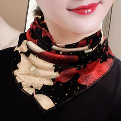 Scarf Women's Thin Spring and Autumn Cervical Sleeve Korean Style Versatile Warm Fashionable Fake Collar New Scarf Triangular Scarf