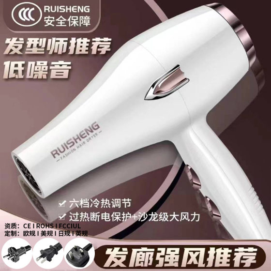 Source manufacturers cross-border hair dryer household high-power blue hair dryer hair salon high-speed hair dryer European gauge 220V