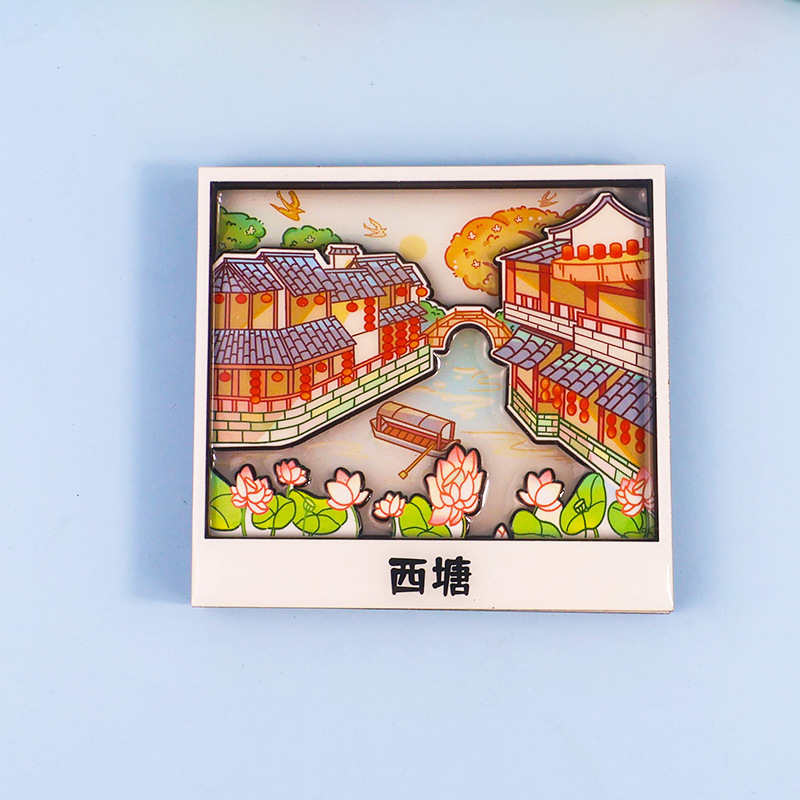 中国都市人気観光名所木製冷蔵庫マグネットカスタマイズされた文化的で創造的な北京パンダ diy マグネット強力な吸引|undefined