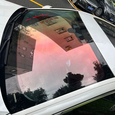 Rose Ghost Red Colorful High-Insulation Solar Film Explosion-Proof Sun Protection up to 99% Car Film Nano Film (Automotive Film) - 92cmx-15m-rose-ghost10t