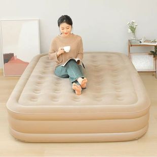 Inflatable Bed Outdoor Floor Lazy Air Bed Foldableing Camping Style Heightening and Thickeneding Portable Double Single Home