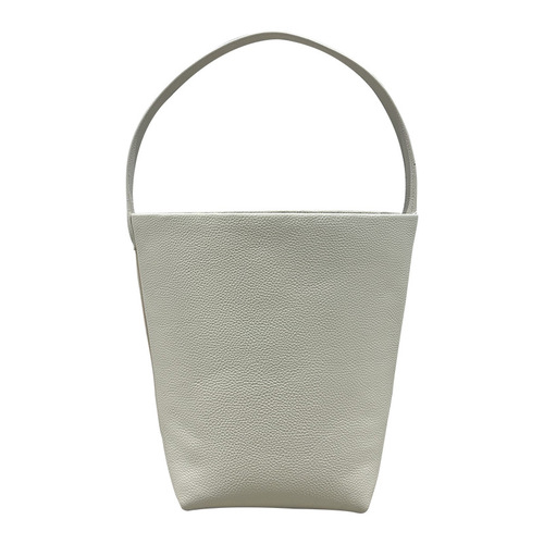 European and American classic niche tote bag genuine leather top layer cowhide bucket bag pebbled leather large capacity shoulder bag