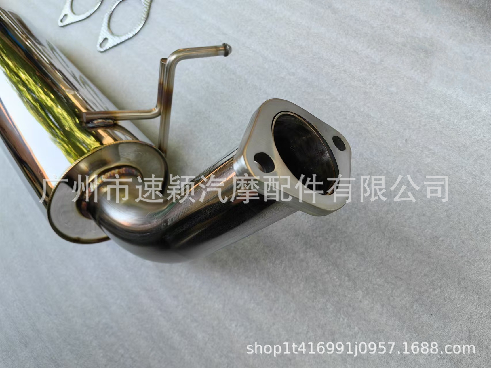 Car carbon fiber exhaust pipe is suitable for Ford Ranger Ranger2023 double outlet stainless steel exhaust pipe
