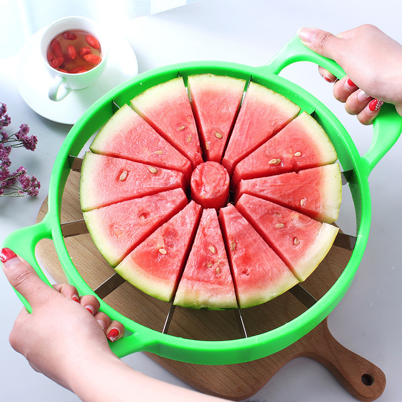 Watermelon Cutter Stainless Steel Fruit Slicer Household Watermelon Slicer Large Cantaloupe Fruit Divider Wholesale