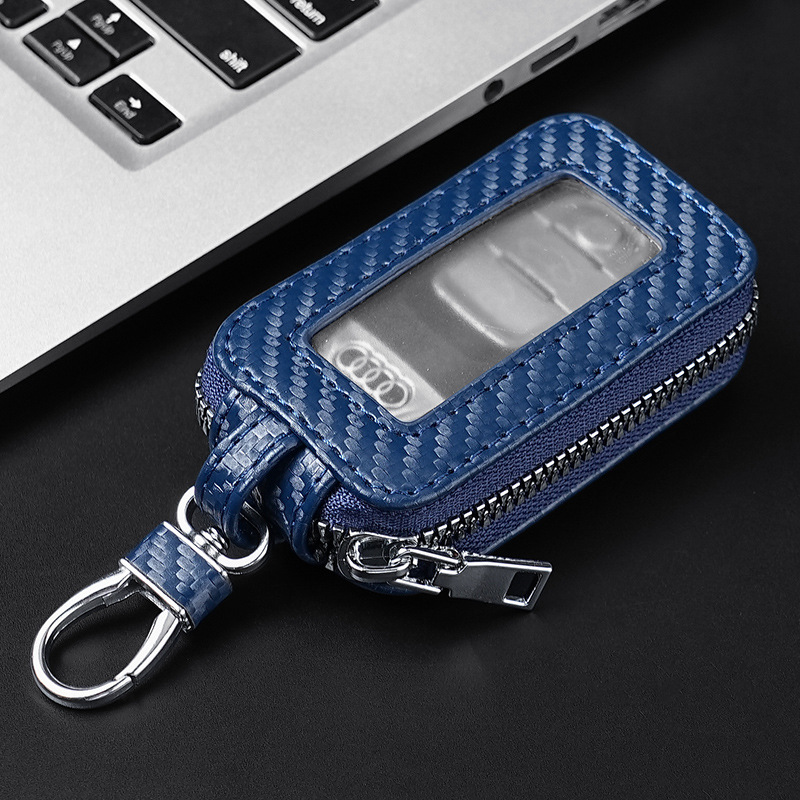 Fibra de carbono azul real