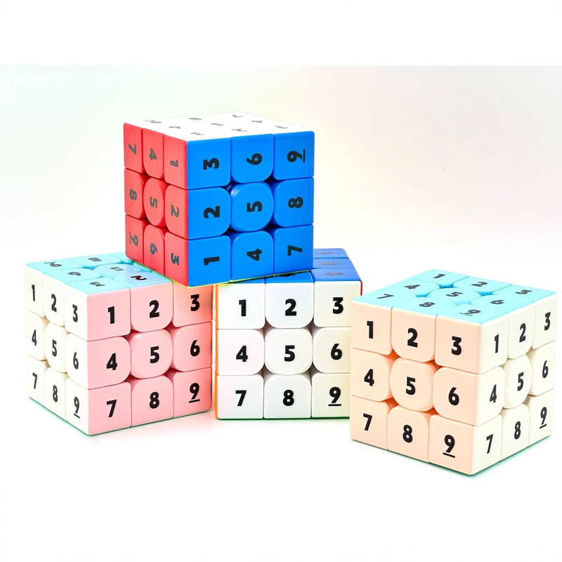 Digital Rubik's Cube Element Period Three-Level Smooth Six-Color Sudoku 3-Level Toy Educational Children's Beginner Development Intelligence
