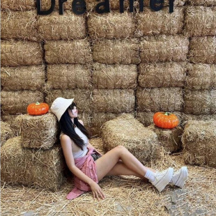 straw stack straw stack straw stack stool sofa shape camping scenic spot layout hay camping atmosphere decoration