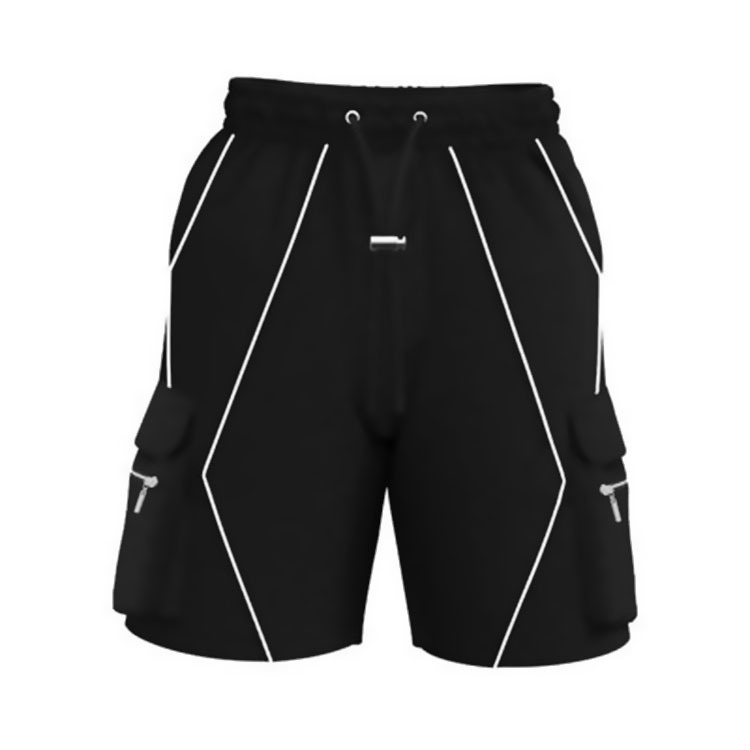 Bermudas hombre deporte casual holgadas bolsillos múltiples verano_voghion.com