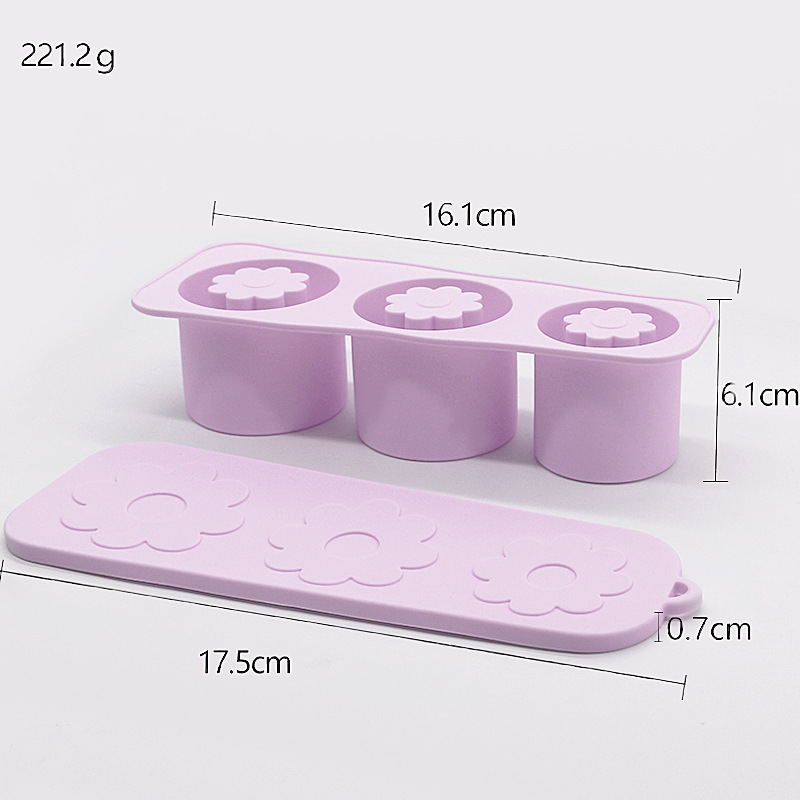 Ventas transfronterizas calientes Stanley Hielo Flor encantadora fácil de desmoldear molde de hielo de grado alimenticio Hielo de silicona Hielo