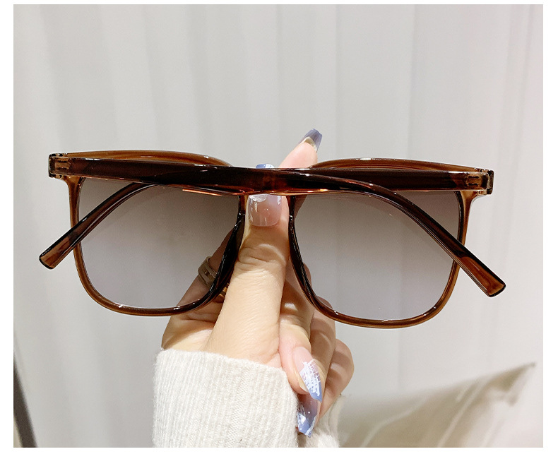 Sweet Color Block Pc Square Patchwork Full Frame Glasses display picture 2