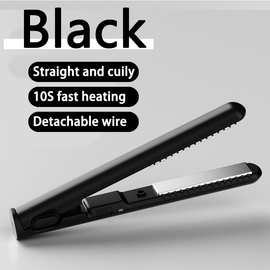 跨境卷发棒直发卷发两用宿舍USB小夹板直发器迷你便携刘海电