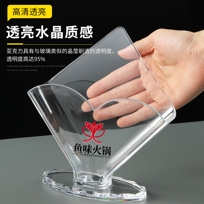 Caja de pañuelos acrílica transparente, soporte vertical para pañuelos, caja de servilletas especial para hoteles y restaurantes, venta al por mayor comercial