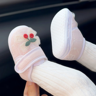 Summer and Autum Baby Girl Baby Shoes, Princess Soft Sole Non-Falling Shoes 0-1 Years Old 2 Newborn Toddler Shoes