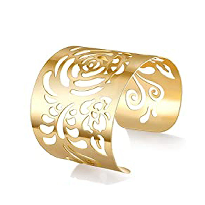 SKU-05-金色镂空玫瑰花