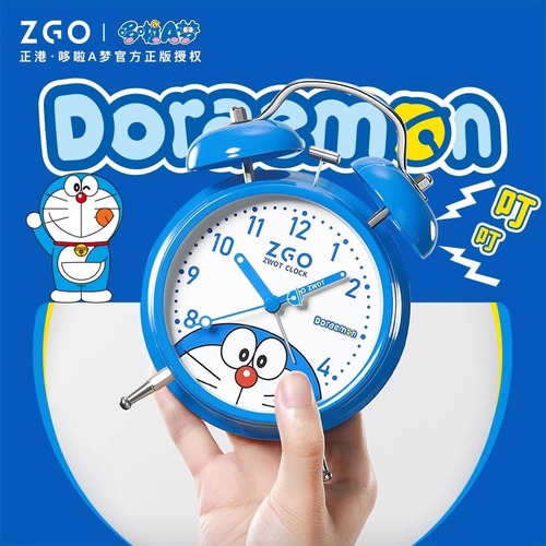 ZGO Zhenggang Doraemon small alarm clock for students special wake-up artifact for children boys and girls clock powerful wake-up call