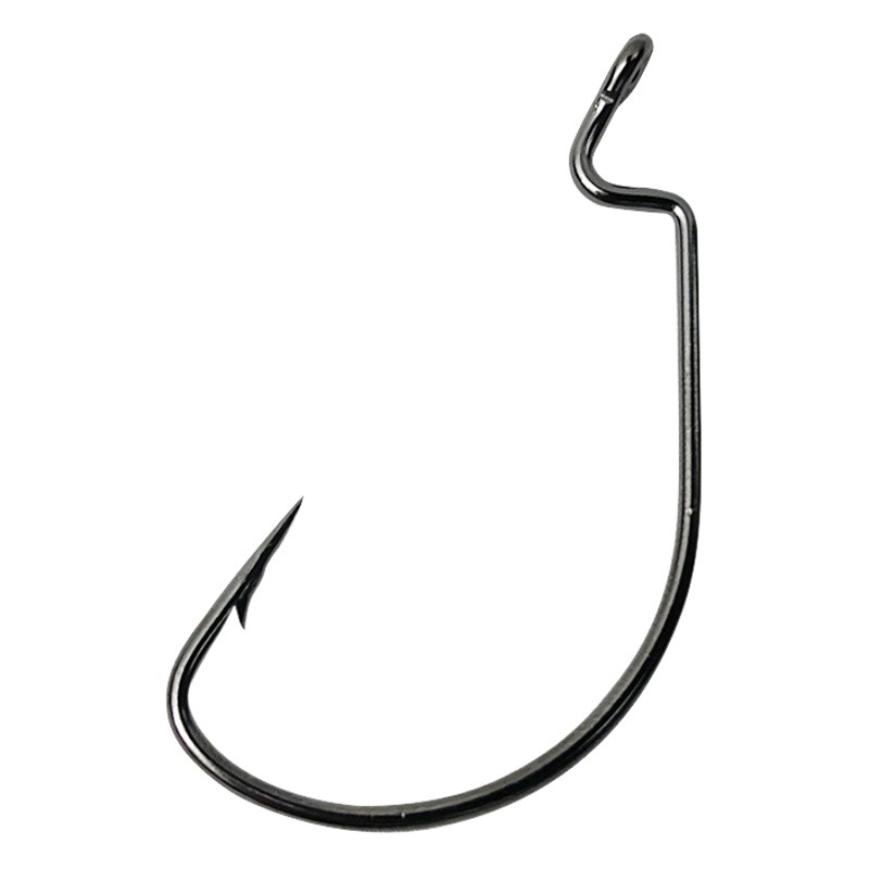 High carbon steel wide belly crank hook deep sea fishing giant iron plate single hook barbed Luya soft bait hook hook manufacturers