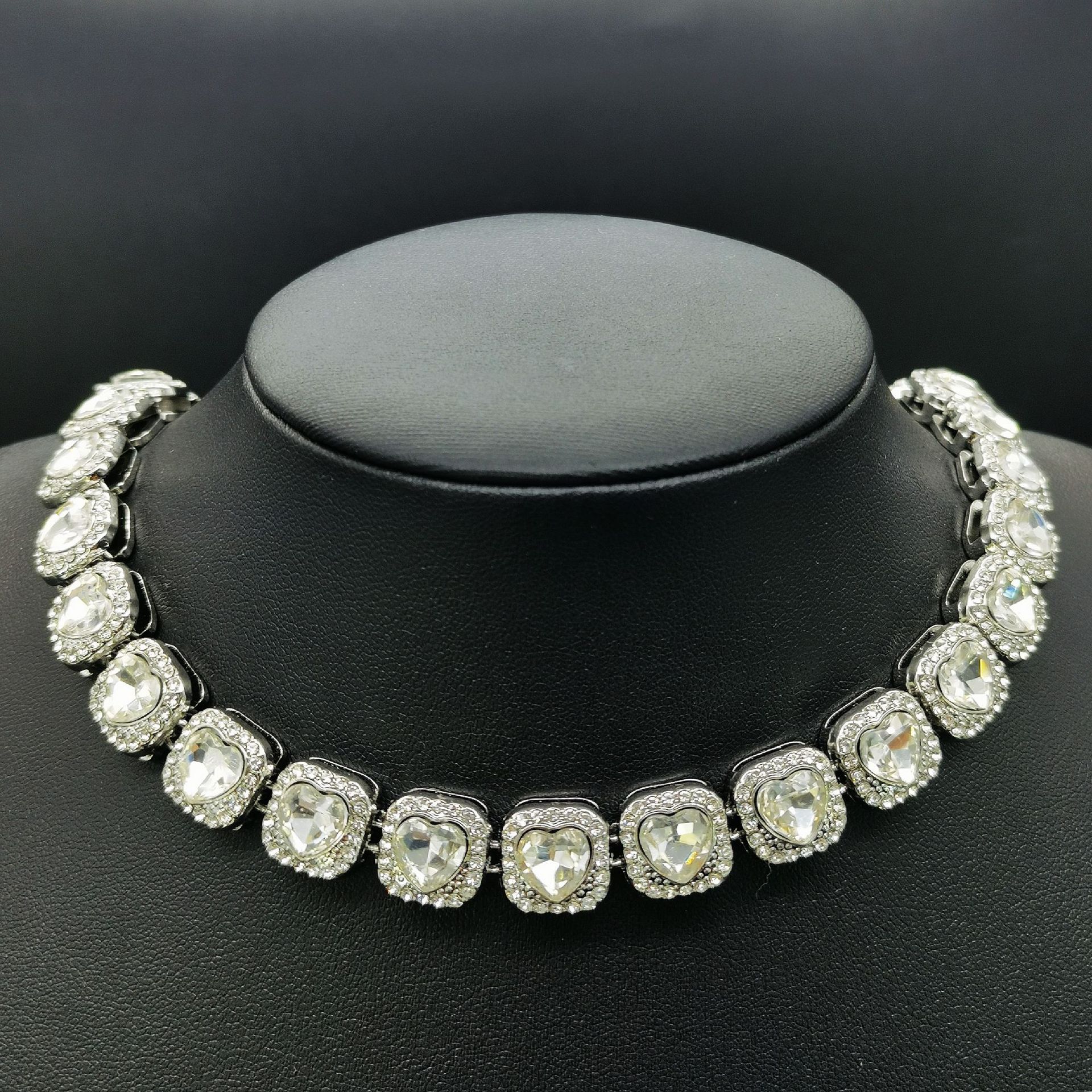 Hip Hop Trendy Cuban Chain with Diamond Bracelet 520 Love Necklace for Men and Women Hiphop Valentine's Day Gift_voghion.com