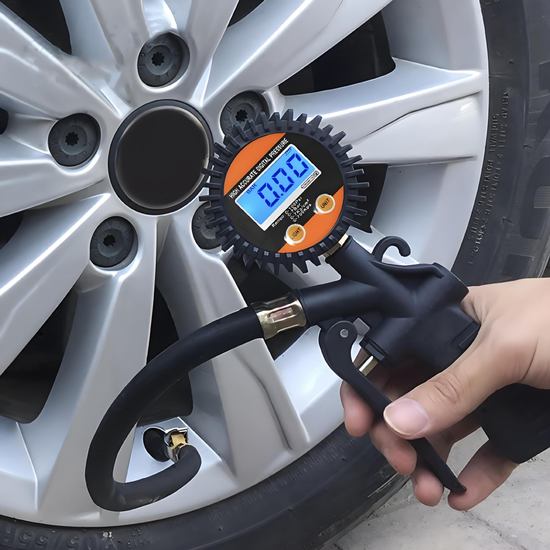 【Direct from Manufacturer】Tire Inflation Gauge Digital Tire Pressure Gauge Car Tire Pressure Meter Tire Pressure Gun