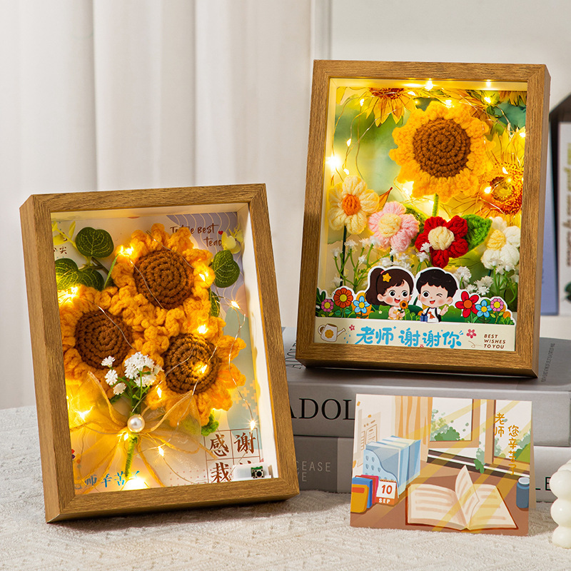 教师节花束礼物高档实用小学幼儿园送女老师相框2025新款永生花|undefined