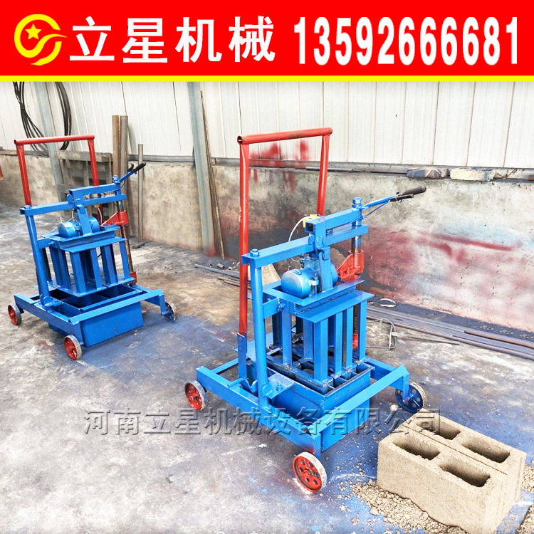 八孔圆孔空心砖水泥压砖机两相电实心水泥砖机人行道盲道砖设备
