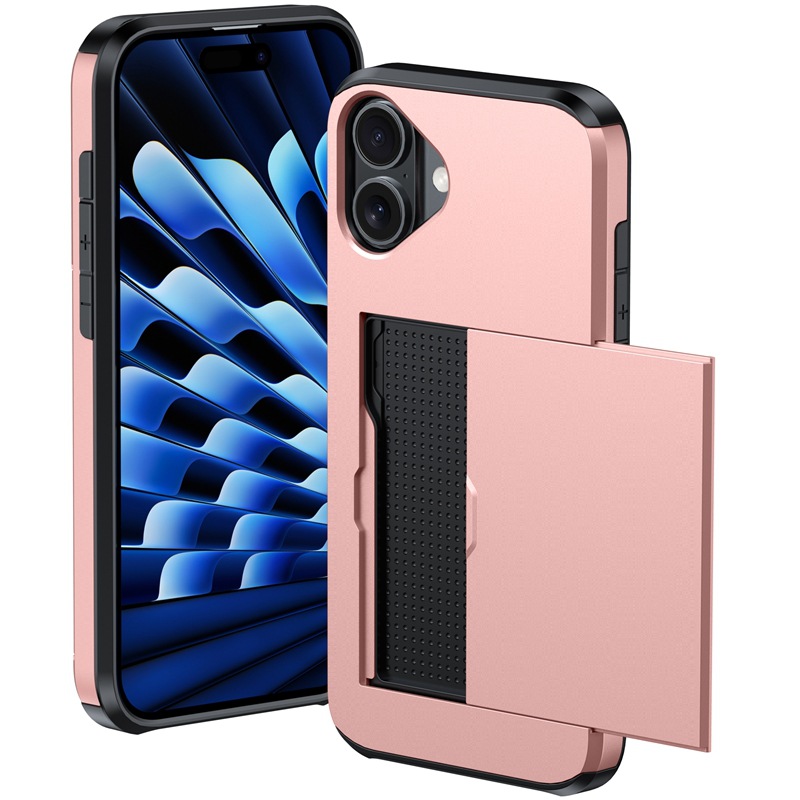 Coque iphone 17 pro avec porte-cartes et cache coulissant protection_voghion.com