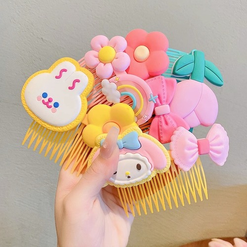Broken hair artifact girl's hair comb hairpin hair accessories bangs hairpin cartoon headdress little girl cute baby hairband
