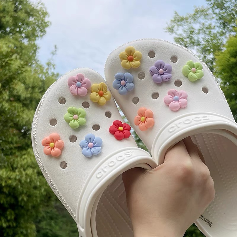 Accesorios de resina DiDi de macarón transfronterizo botón de calzado Carloshe agujero botón de flor accesorios personales botón decorativo