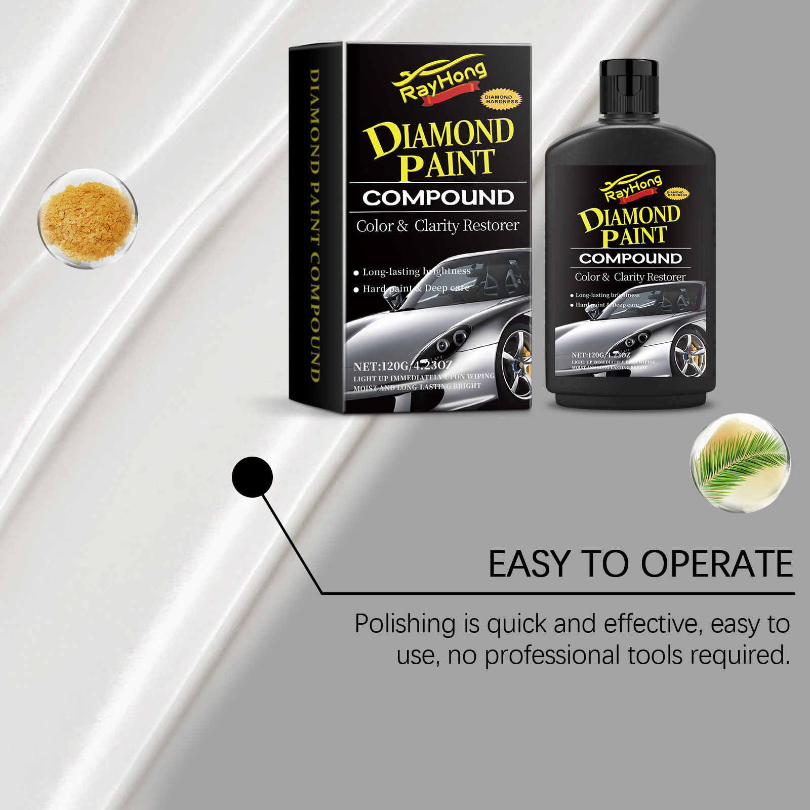 RAYHONG car coating polishing agent car cleaning coating car paint polishing maintenance polishing waxing stain removal