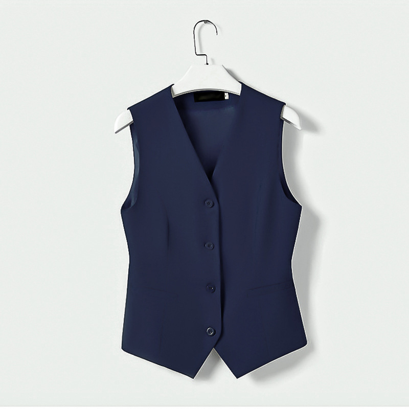 Chaleco rojo de las mujeres traje otoño e invierno nuevo elegante negocio desgaste formal Chaleco Corto empresa trajes bancarios