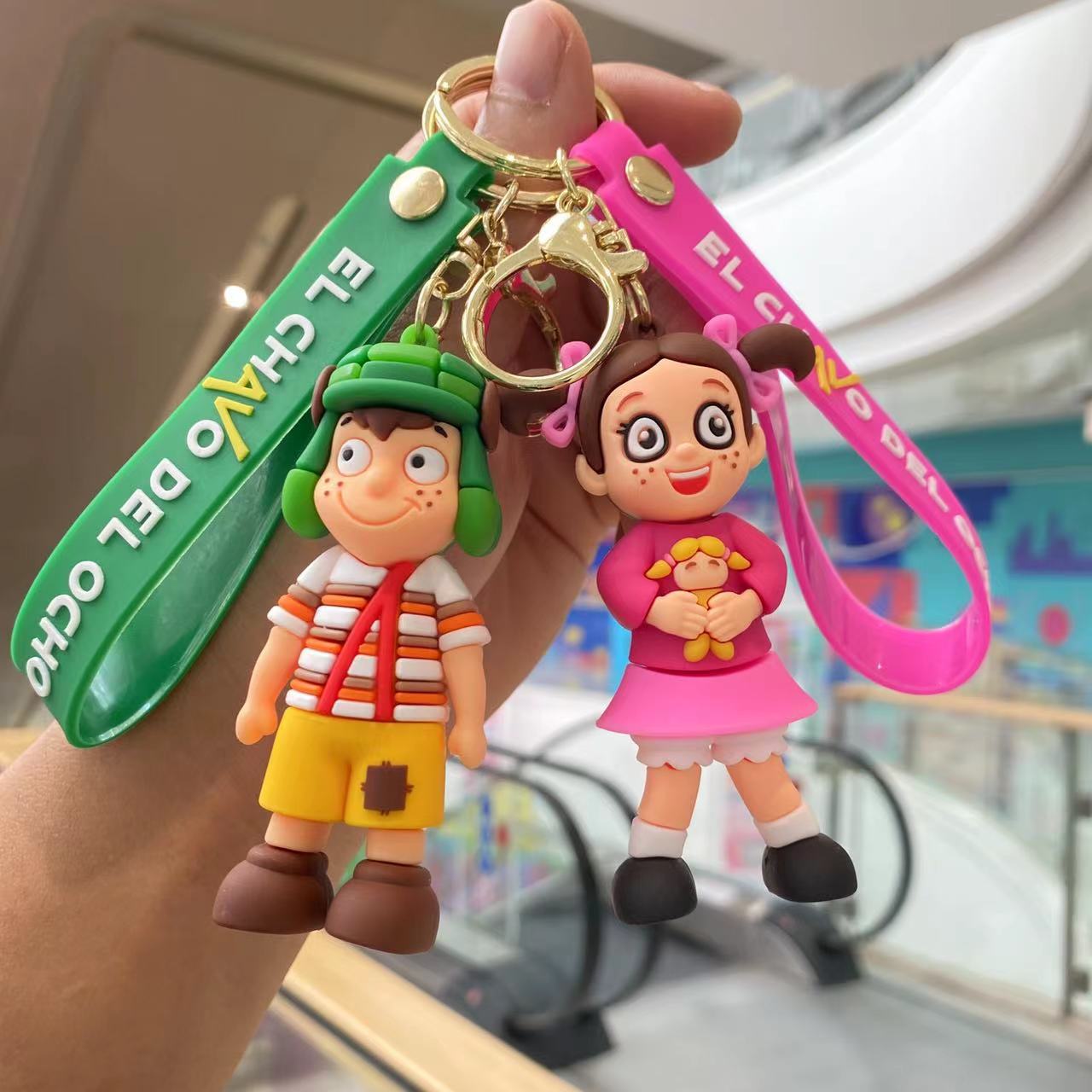 Viernes noche fangke llavero bolsa colgante llave del coche adornos muñeca máquina pequeño regalo al por mayor