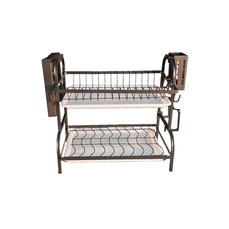 Estrictamente elegir cubiertos 45cm 55cm tablero de corte cuchillo soporte palillos jaula de almacenamiento rack de platos de doble capa estante de almacenamiento de platos grueso