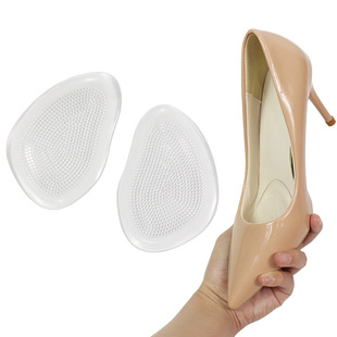 Small Particle Forefoot Pad Half Size Pad Soft Thickeneded Anti-Pain Insole Women's Forefoot Pad Self-Adhesive High-Heeled Sandals Anti-Slip Sticker