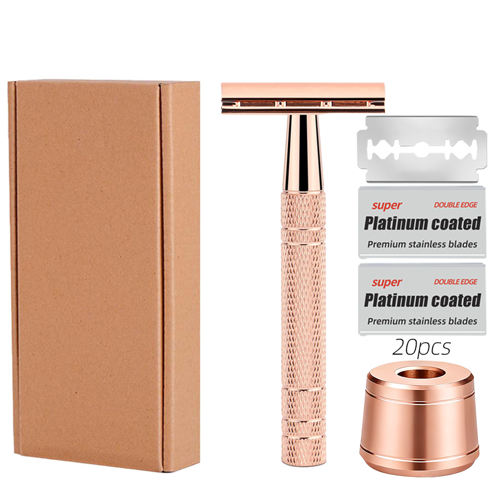 アマゾントップの髭剃り手動髭剃りレトロ髭剃りプラチナ両面刃髭剃り