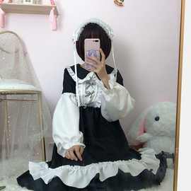 新款洛丽塔裙子连衣裙夏学生宽松日系少女装春可爱软妹日常萌