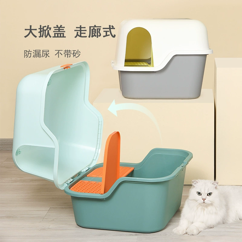Верхний бассейн для кошачьих туалетов Негабаритный брызгозащищенный Полностью закрытый полузакрытый туалет для кошачьих туалетов Раковина для кошачьих туалетов Детский бассейн для кошачьих туалетов