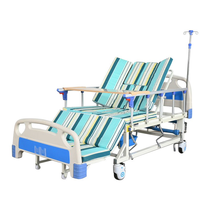 Cama de enfermería manual de curva media completa para pacientes paralizados multifuncionales en el hogar para levantar la espalda en el hospital de ancianos cama médica de rehabilitación image 6
