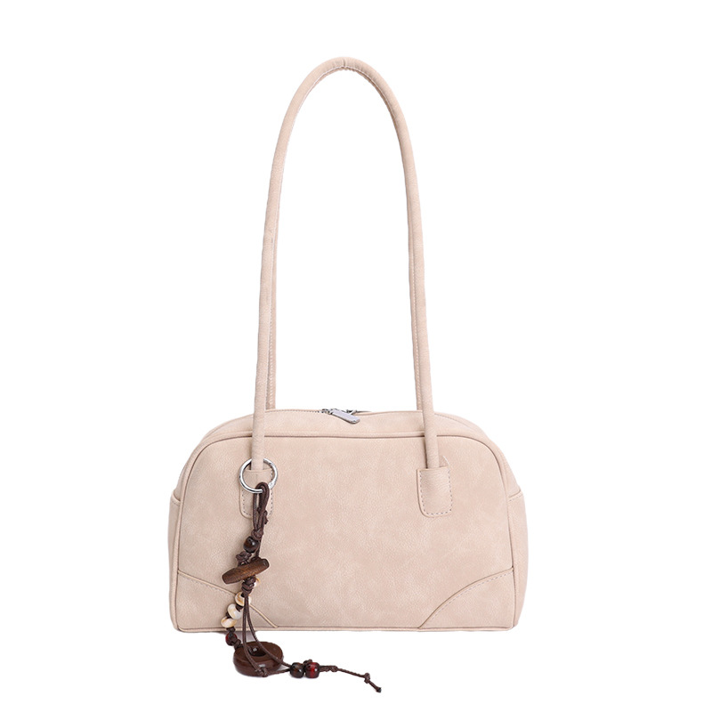 Bolsa de bolos de cuero de lona retro para mujeres 2025 invierno nuevo bolso de brazo de alta calidad bolso de almohada universal bolso de hombro image 10