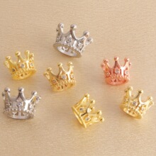 ����ɫ14K�����ʯ�ʹڸ���������diy�ֹ������Ʒ����S�����l