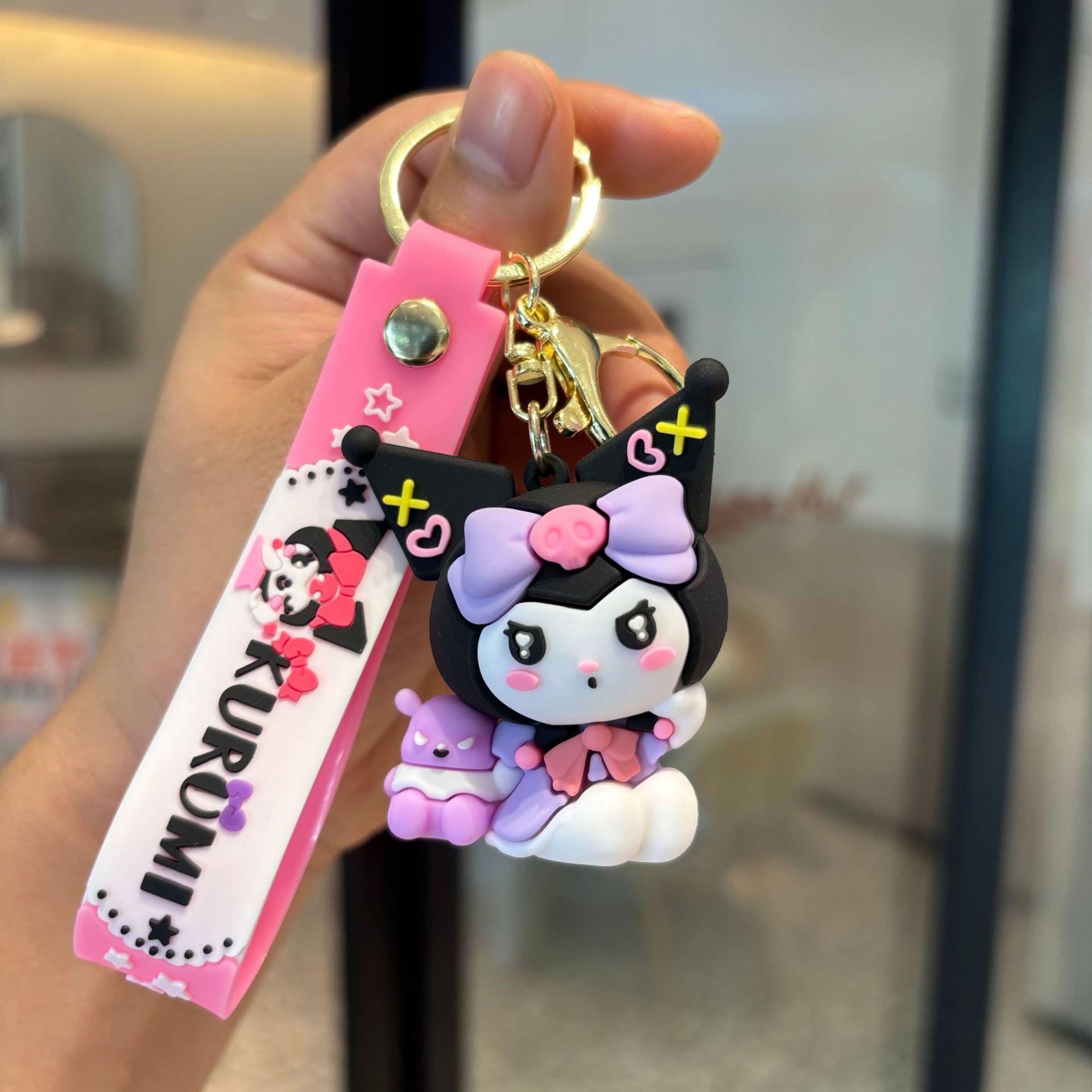 Creativo Sanrio Colomi Keychain PVC Muñeca Colgante Bolso de automóvil Keychain Baby Gripper Regalo pequeño