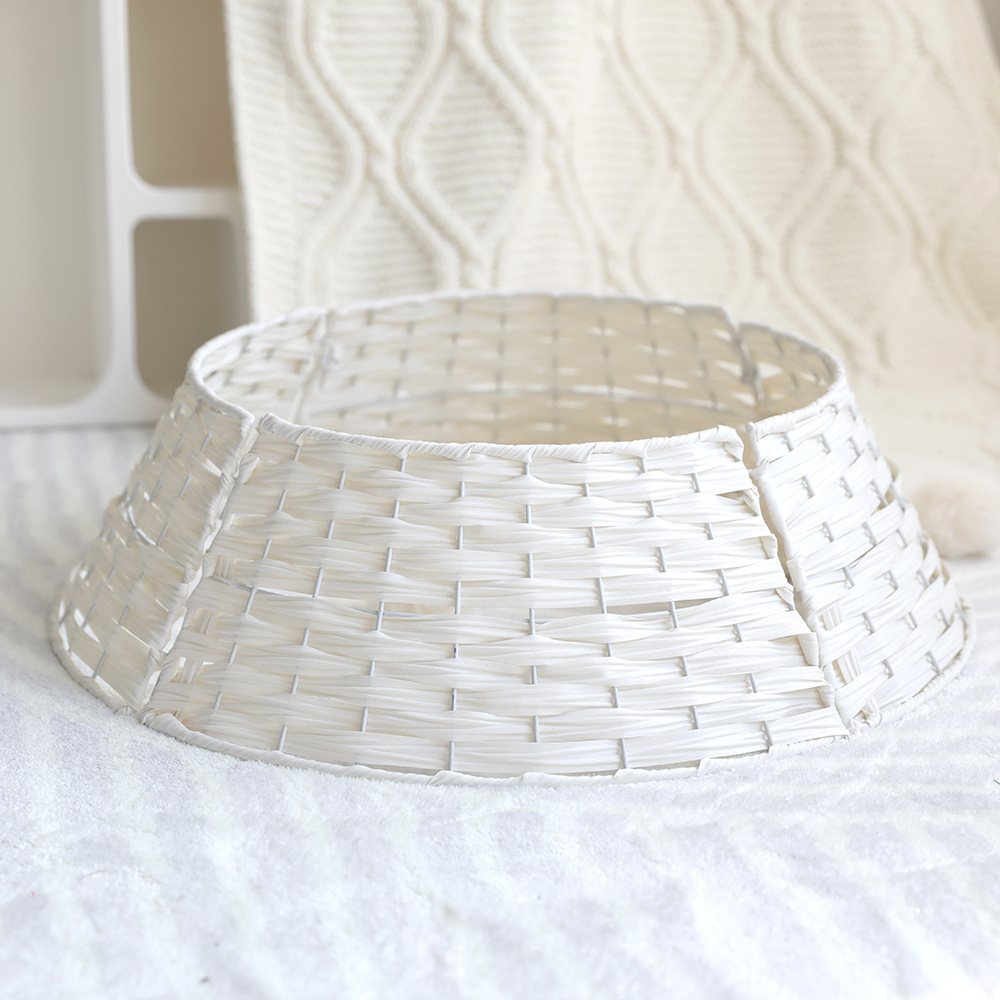 Green lemon tree surround, Christmas tree base, fence, tree skirt, hand-woven basket, Christmas decorations, ornaments wholesale