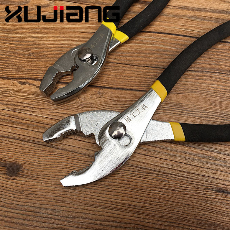 Wholesale/water pump pliers/needle nose pliers/fish mouth pliers pipe repair stainless steel 6 inches 8 inches two-color handle carp pliers
