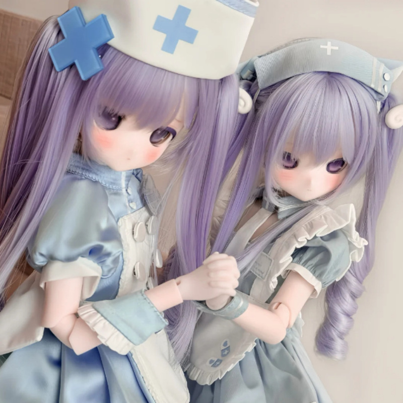 Rinche/Bjd Doll Wig 1/3 1/4 1/6 Scale Purple Straight Long Hair with Bangs, in Stock, Seamless, Affordable Rinche/Bjd Doll Wig 1/3 1/4 1/6 Scale Purple Straight Long Hair with Bangs, in Stock, Seamless, Affordable
