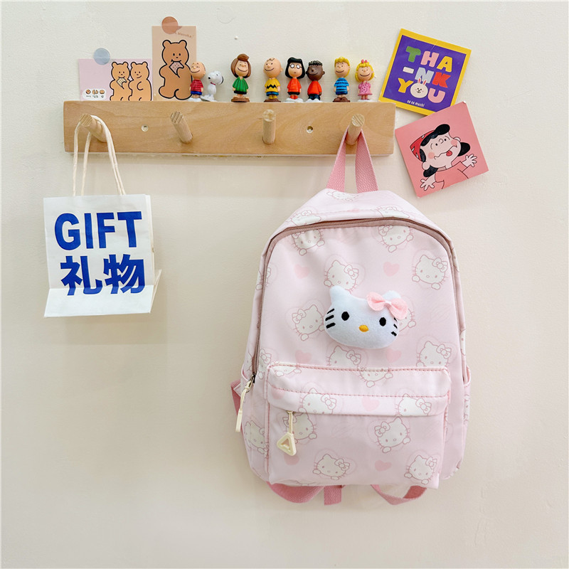 2024 verano nuevos niños de dibujos animados impreso tela Oxford mochila lindo accesorios kindergarten bebé mochila