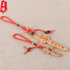 Manufacturer-supplied peach wood sword, axe pendants, peach wood handicrafts, car and home peach wood pendants