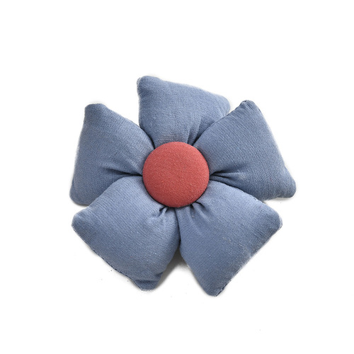 Colorful cotton fabric flower doll DIY material clothing hairpin accessories plush brooch five-petal flower